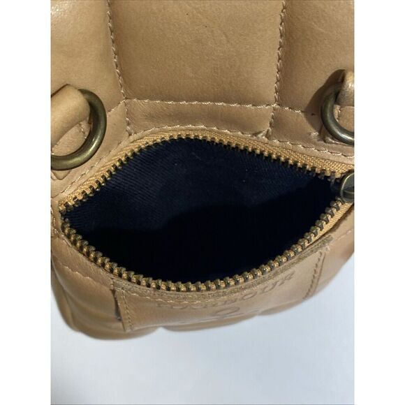 Harbour 2nd Mini Crossbody Quilted Wallet Bag Camel Without Strap - Picture 4 of 4